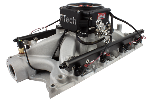 FiTech Go Port BBC Rec Port 200-550 HP-Matte Black Finish TB - 30254