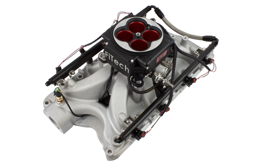 FiTech Go Port BBC Oval Port 200-550 HP-Matte Black Finish TB - 30454